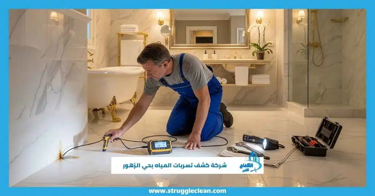 شركة كشف تسربات المياه بحي الزهور