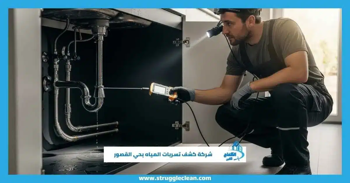 شركة كشف تسربات المياه بحي القصور
