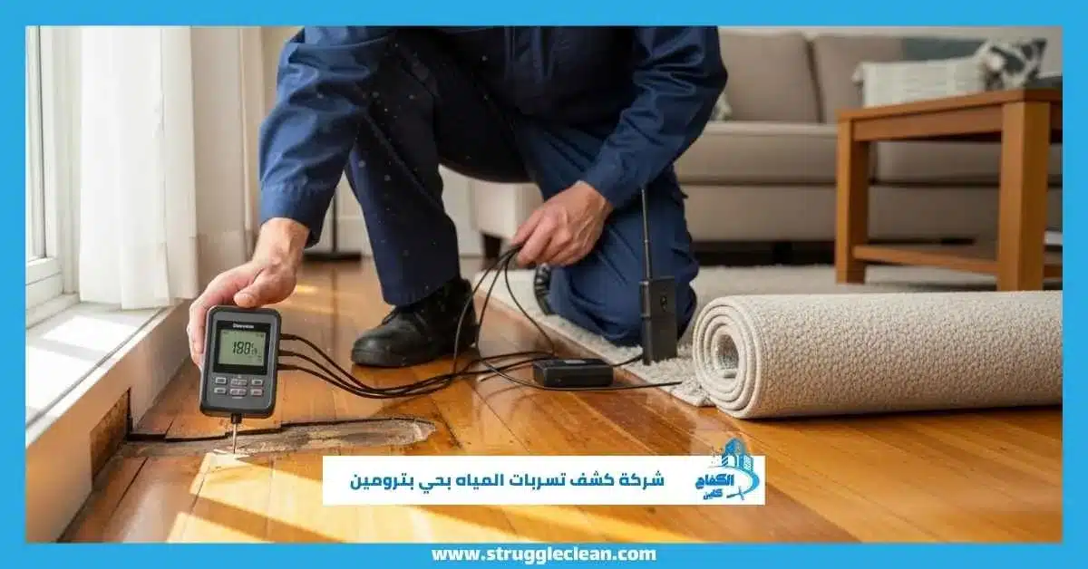 شركة كشف تسربات المياه بحي بترومين